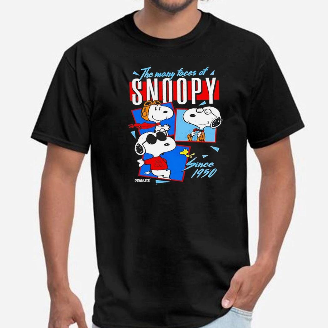 Peanuts The Many Faces Of Snoopy Since 1950 Shirt Hoodie