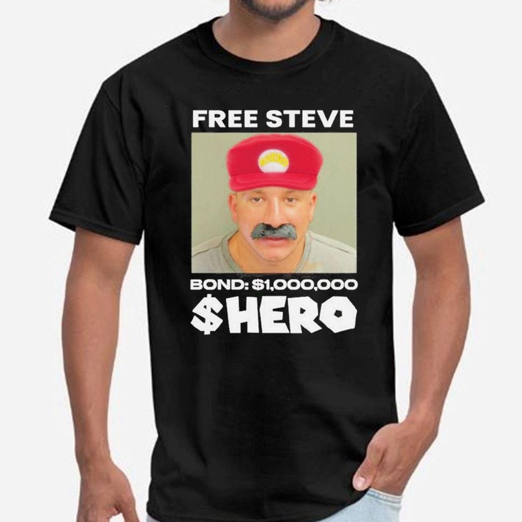 Stevewilldoit Merch Free Steve The Hero Bond 1000000 Shirt