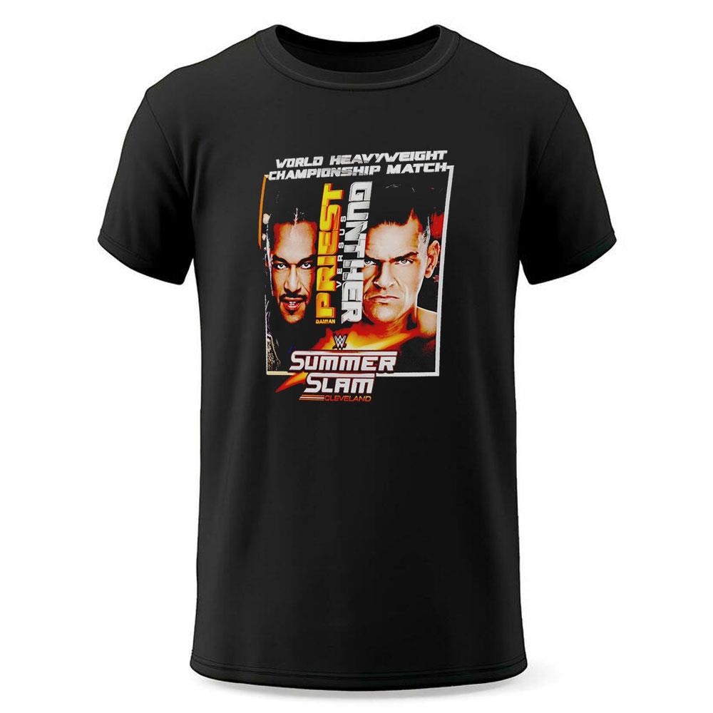Summerslam 2024 Damian Priest Vs Gunther Shirt Summerslam 2024 Damian Priest Vs Gunther Shirt