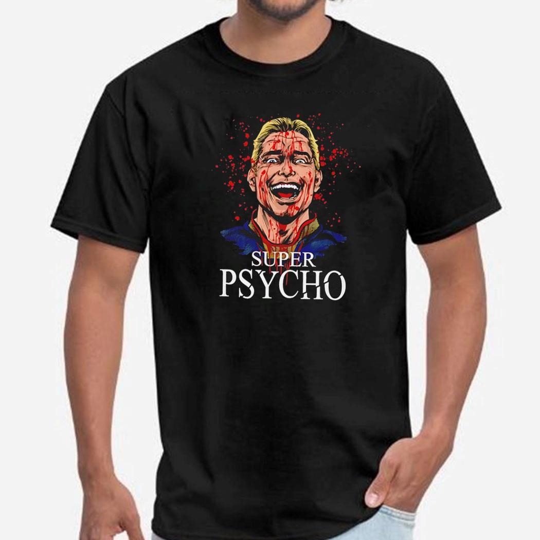 Super Psycho Homelander From The Boys In The Style Of Patrick Bateman Shirt