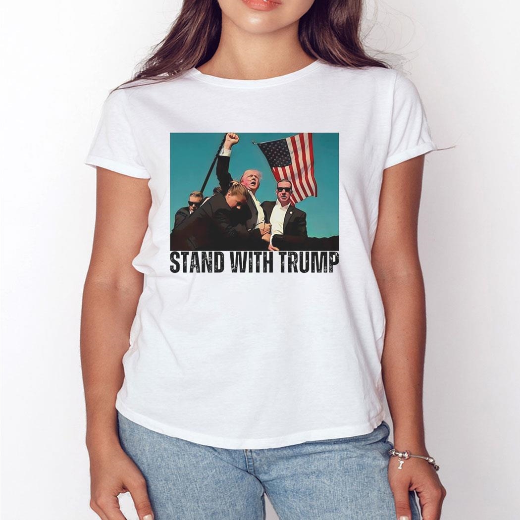 Donald Trump Stand With Trump Shooting Makes Me Stronger 2024 Shirt Hoodie Donald Trump Stand With Trump Shooting Makes Me Stronger 2024 Shirt Hoodie