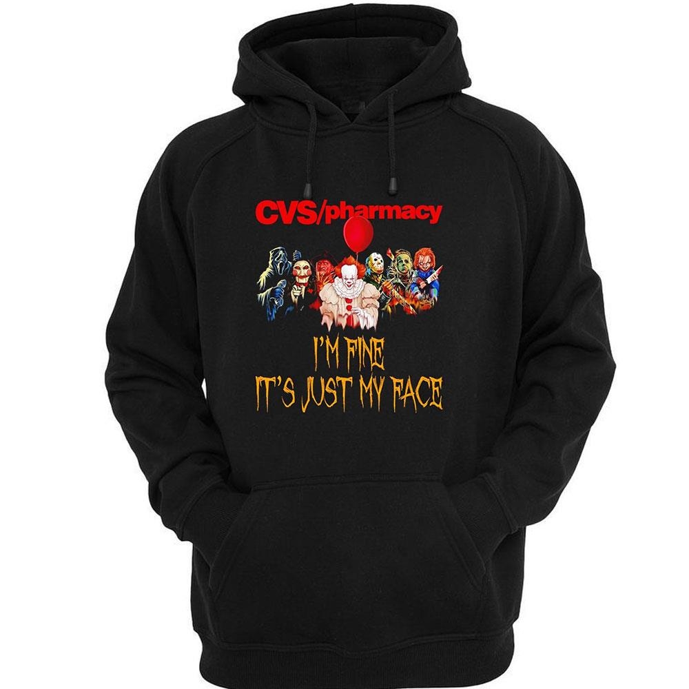 Horror Movie Characters Im Fine Its Just My Face Cvs Pharmacy Halloween 2024 Shirt Horror Movie Characters Im Fine Its Just My Face Cvs Pharmacy Halloween 2024 Shirt