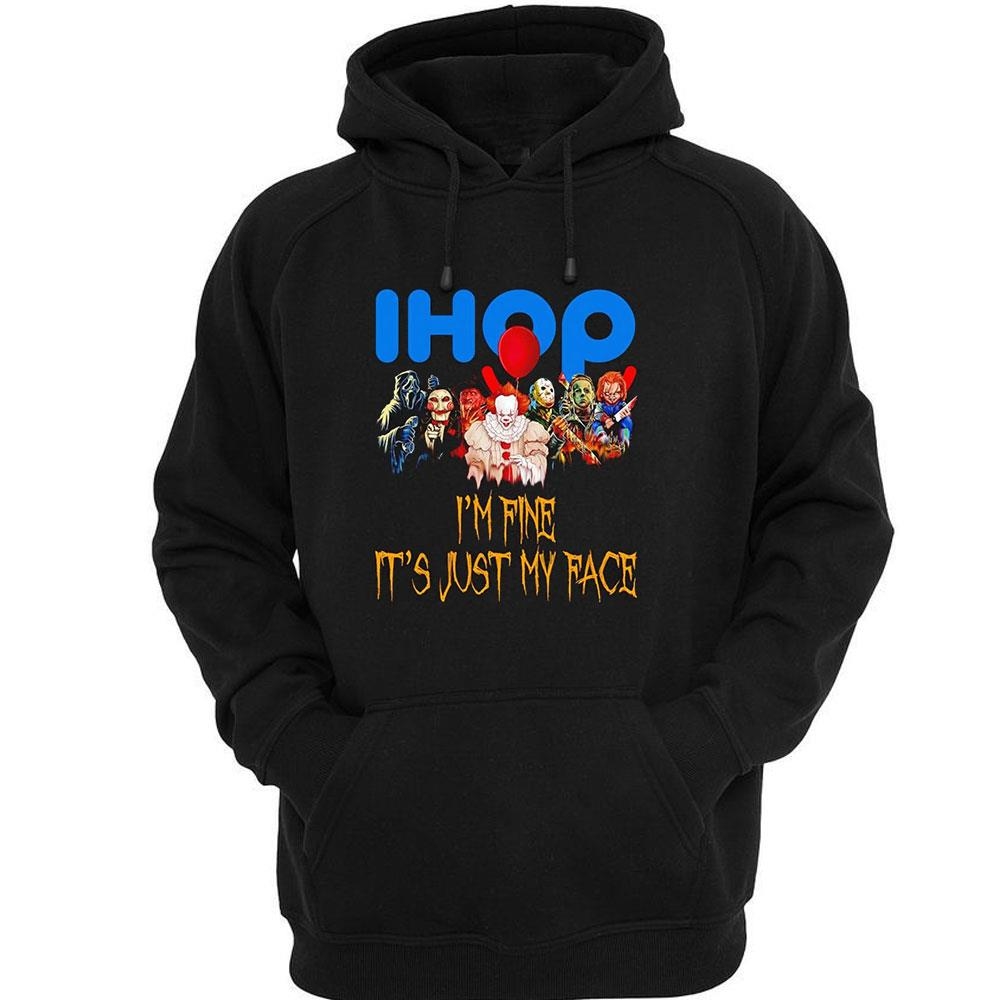 Horror Movie Characters Im Fine Its Just My Face Ihop Halloween 2024 Shirt Horror Movie Characters Im Fine Its Just My Face Ihop Halloween 2024 Shirt