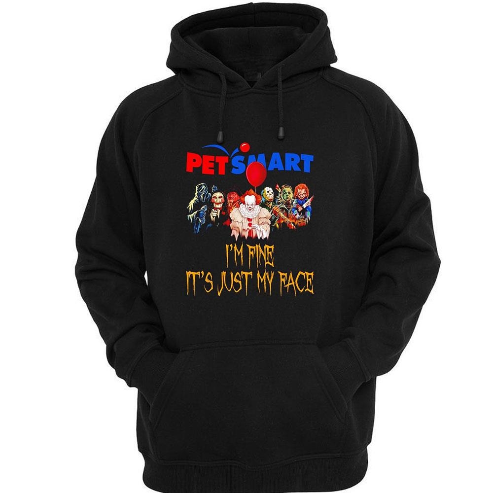 Horror Movie Characters Im Fine Its Just My Face Petsmart Halloween 2024 Shirt Horror Movie Characters Im Fine Its Just My Face Petsmart Halloween 2024 Shirt