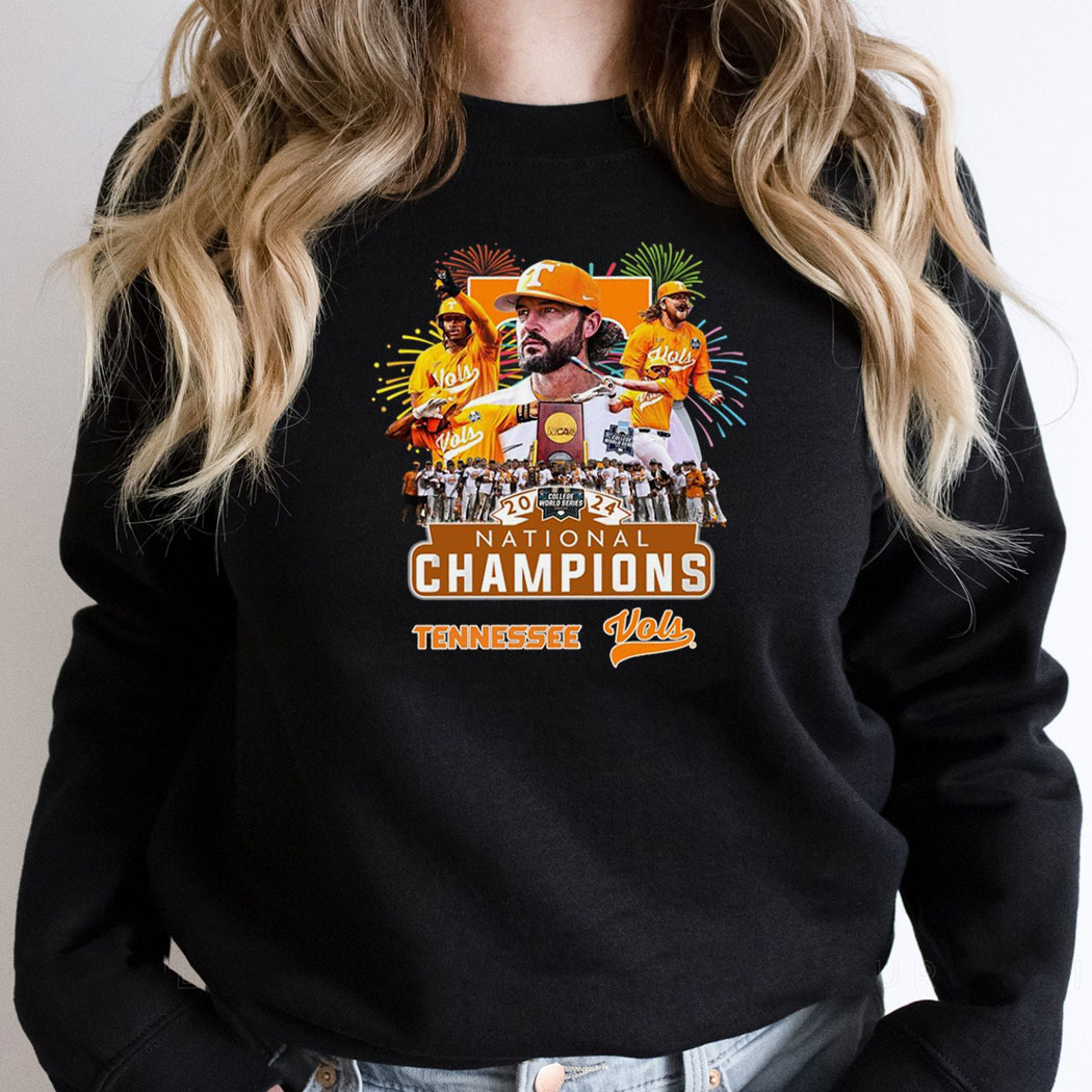 2024 College World Series National Champions Tennessee Volunteers Fireworks Shirt Hoodie