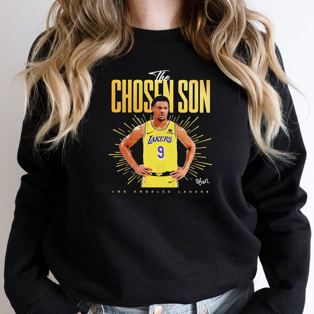 Bronny James Los Angeles Lakers The Chosen Son Signature Shirt Hoodie