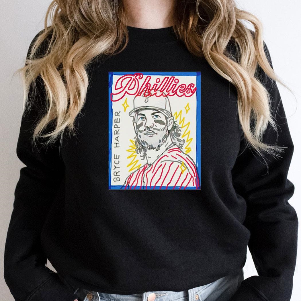 Bryce Harper Philadelphia Phillies Baseball Draw Shirt