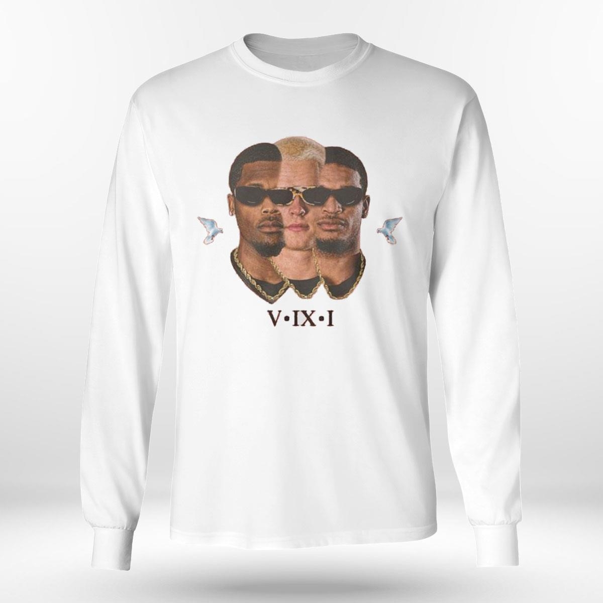 Cincinnati Bengals V Ix I Higgins And Joe Burrow Jamarr Chase Faces T Shirt Cincinnati Bengals V Ix I Higgins And Joe Burrow Jamarr Chase Faces T Shirt