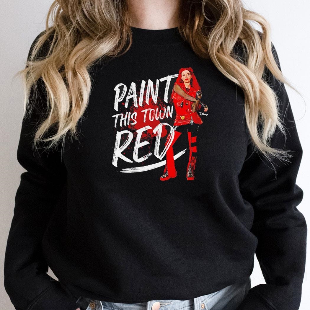 Descendants 4 The Rise Of Red Paint This Town Shirt