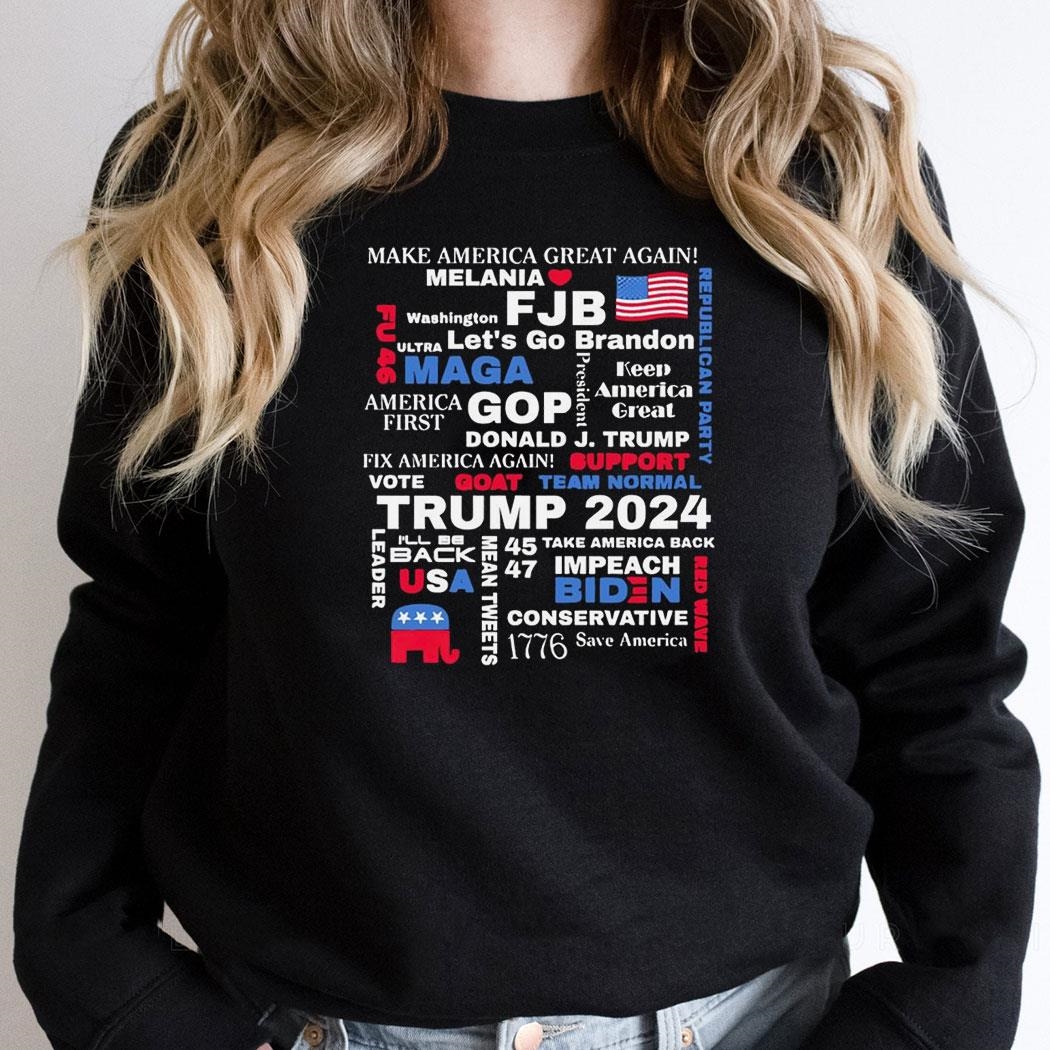 Donald Trump 2024 Election Gop Women Make America Great Again Melania Shirt