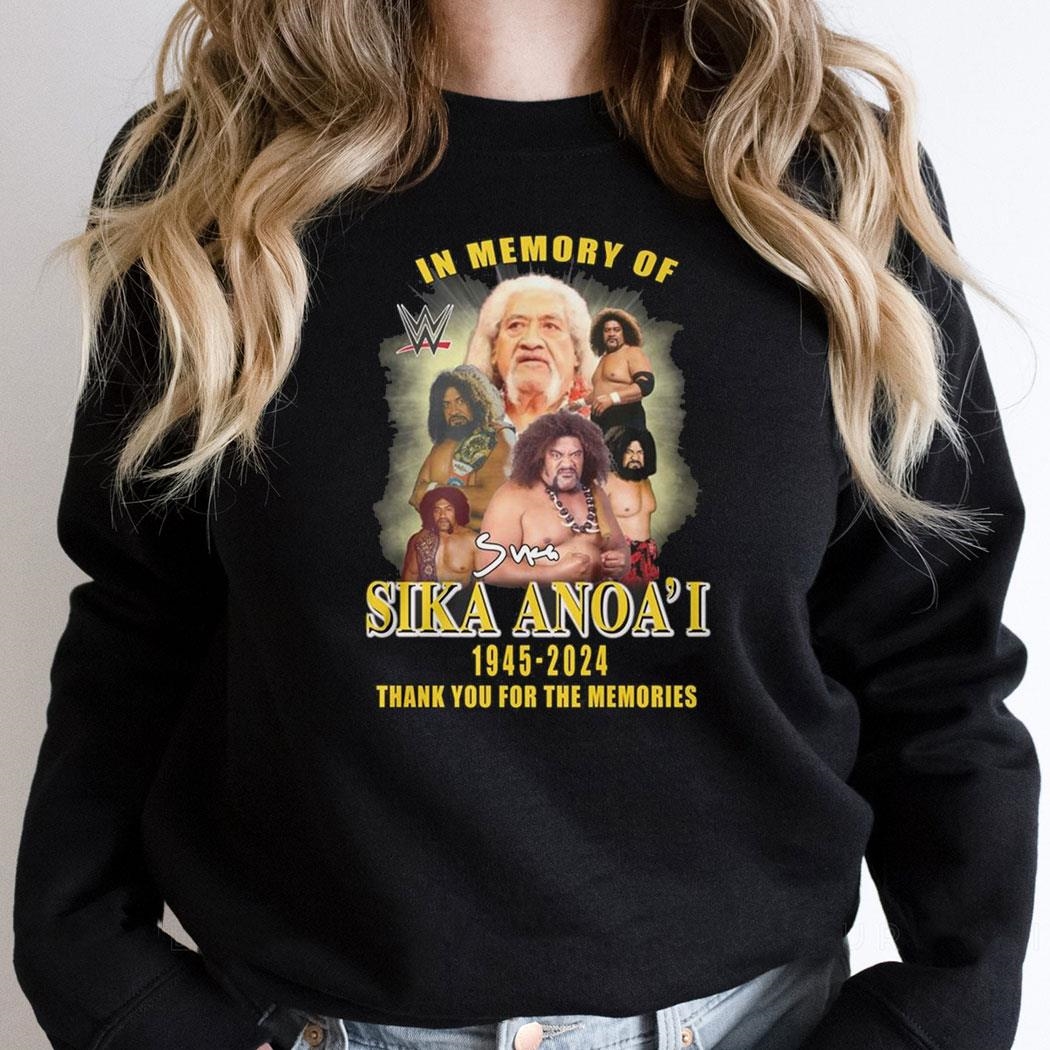 In Memory Of Sika Anoai June 1945 2024 Thank You For The Memories Shirt