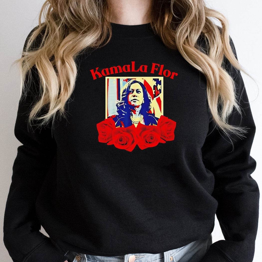 Kamala Harris With Roses Kamala Flor Shirt Kamala Harris With Roses Kamala Flor Shirt