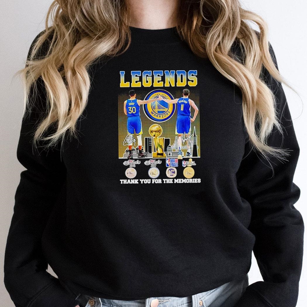 Legends Golden State Warriors Nba Thank You For The Memories Shirt Hoodie