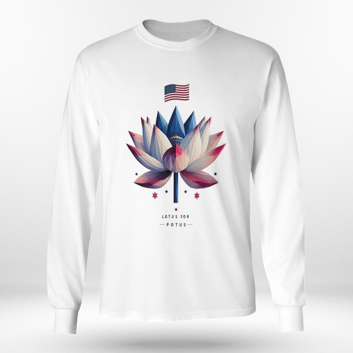 Lotus For Potus American Flag 2024 Shirt Lotus For Potus American Flag 2024 Shirt
