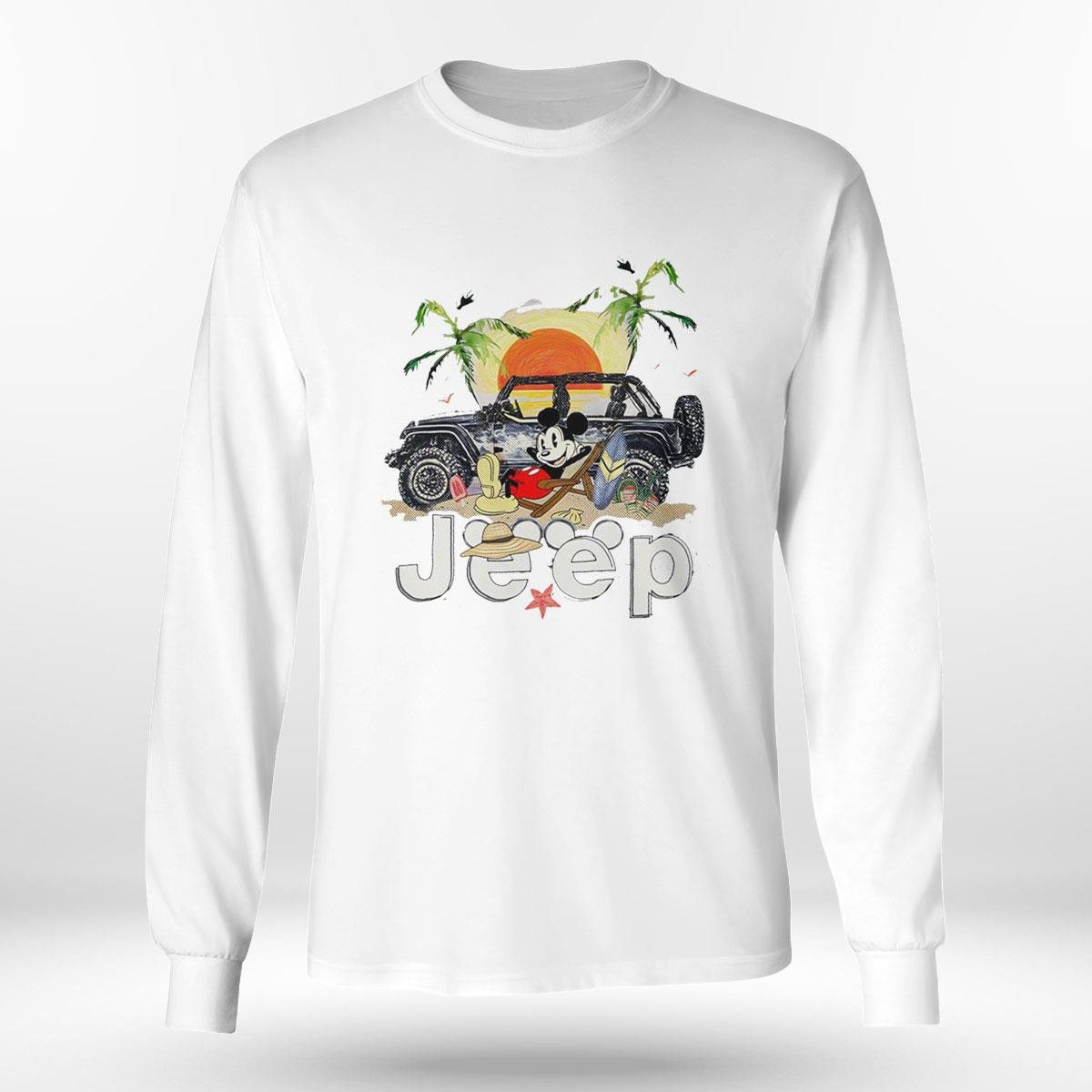 Mickey Mouse Jeep Summer Vacation On Beach Shirt Mickey Mouse Jeep Summer Vacation On Beach Shirt