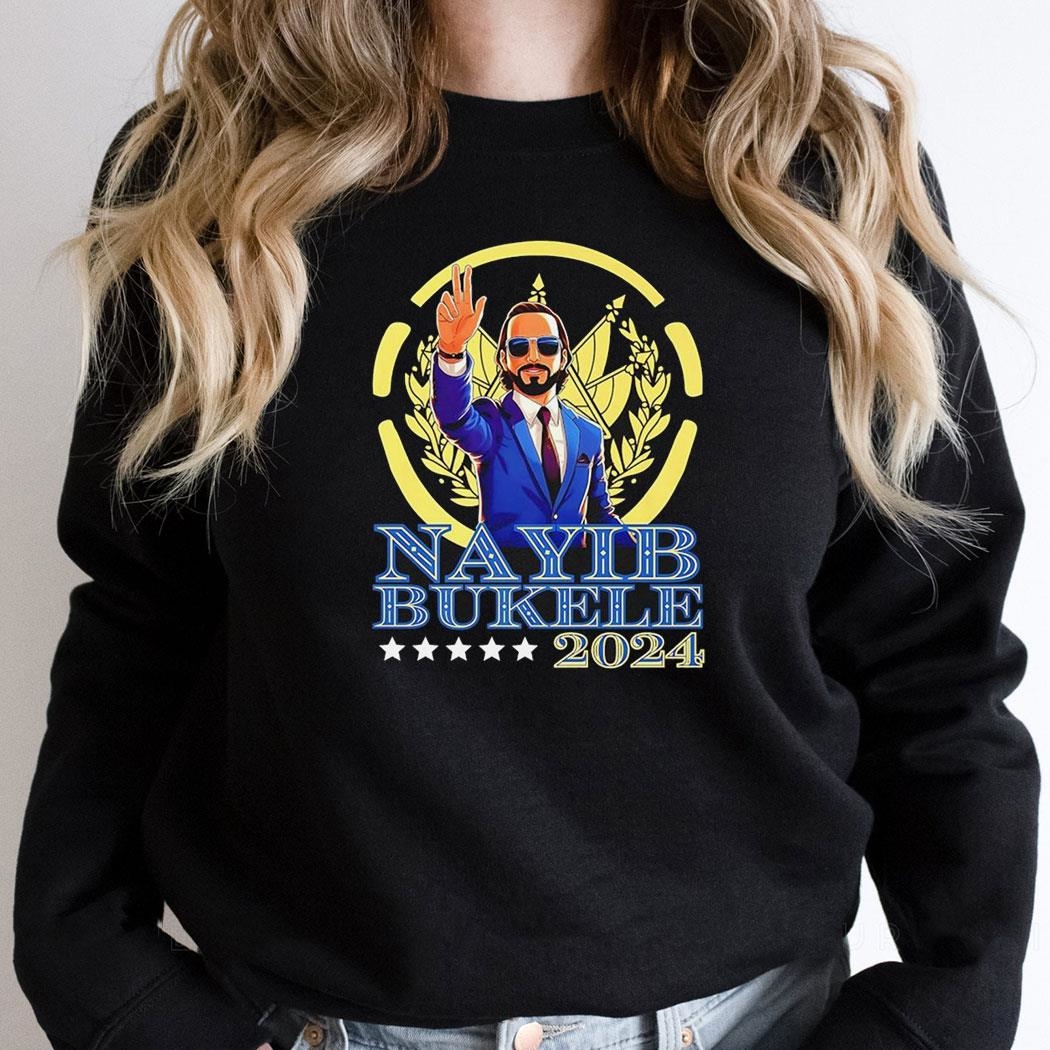 Nayib Bukele Presidente De El Salvador 2024 Salvi Pride Shirt