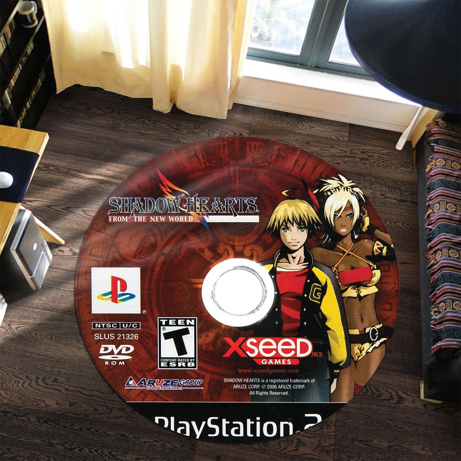 Shadow Hearts From The New World Disc Round Rug Carpet