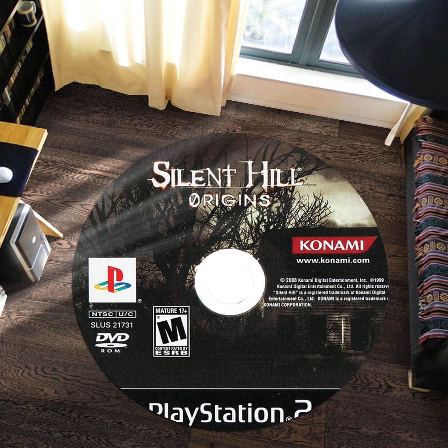 Silent Hill Origins Playstation 2 Disc Round Rug Carpet