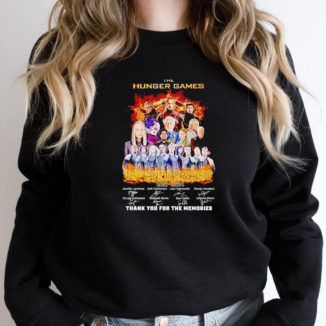 The Hunger Games 12th Anniversary 2012 2024 Thank You For The Memories Shirt The Hunger Games 12th Anniversary 2012 2024 Thank You For The Memories Shirt