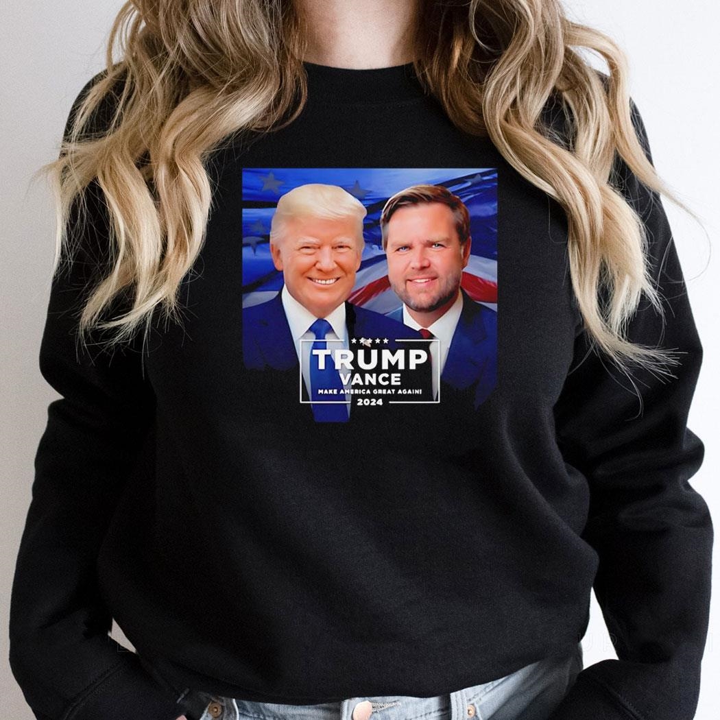 Trump And Vance Make America Great Again 2024 Photo Shirt Trump And Vance Make America Great Again 2024 Photo Shirt