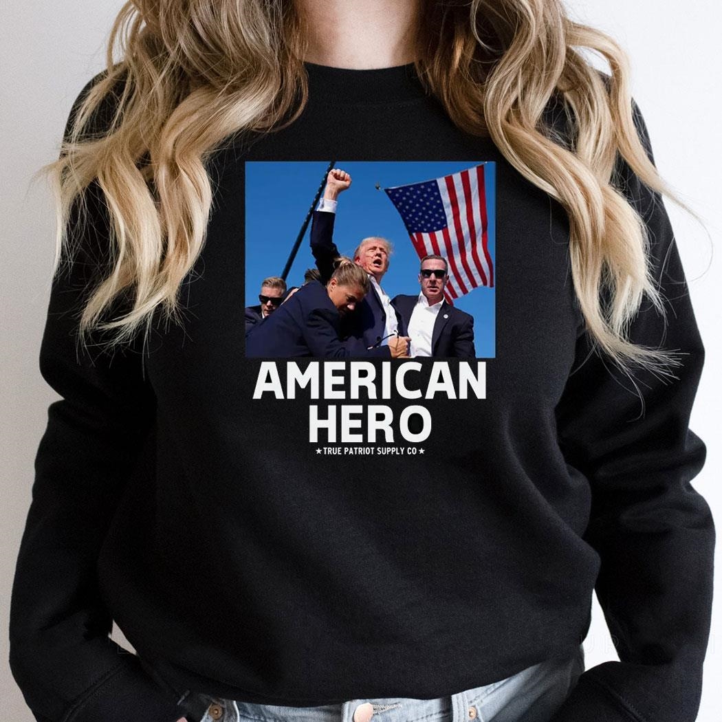 Trump Assassination Attempt American Hero T-shirt Trump Assassination Attempt American Hero T-shirt
