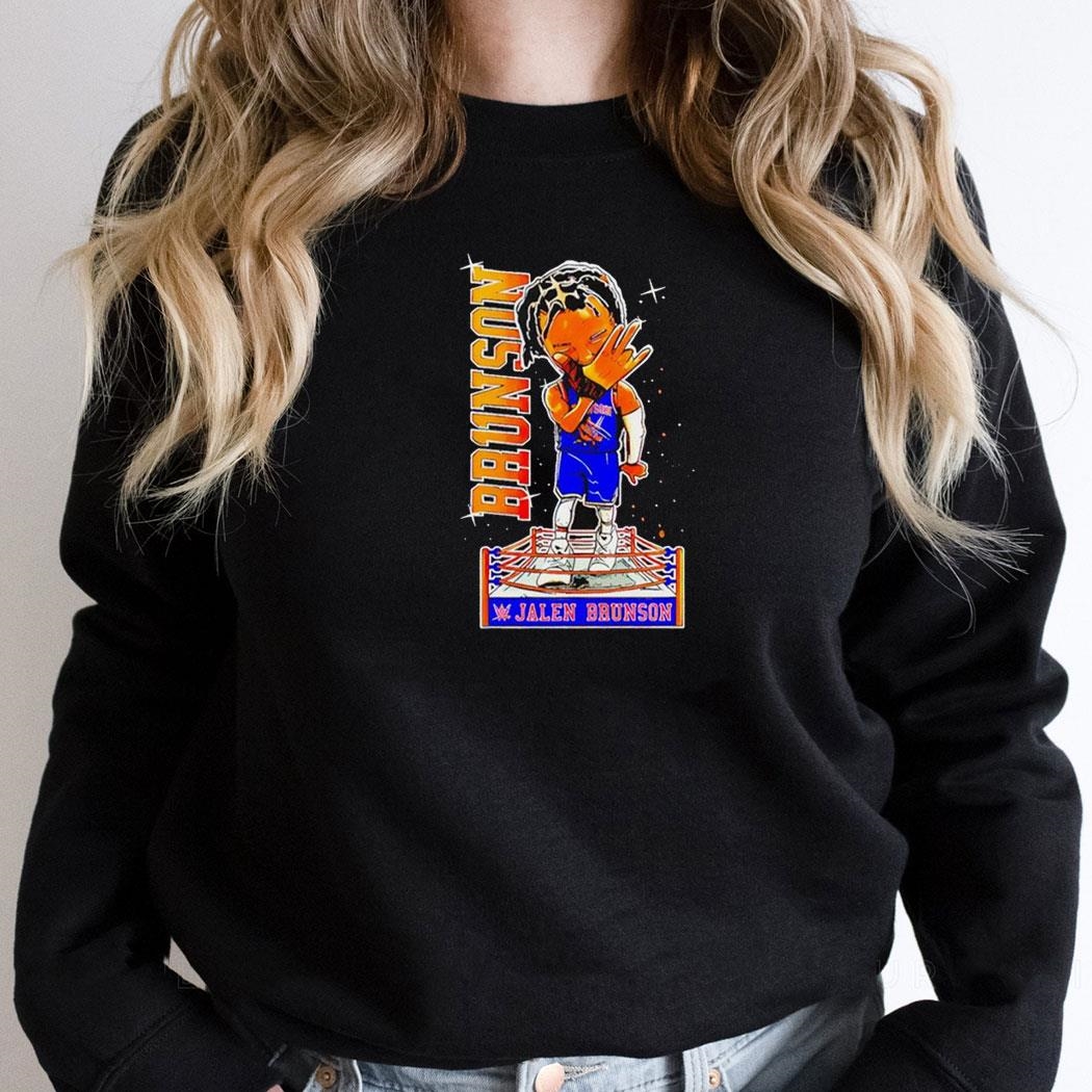 Wwe X Jalen Brunson New York Knicks Shirthoodie