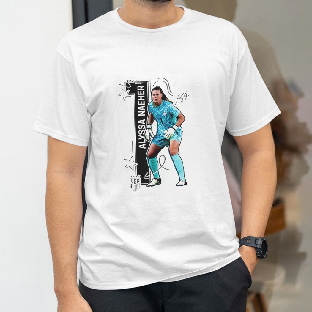 Chicago Red Stars Alyssa Naeher Number 1 Signature Shirt