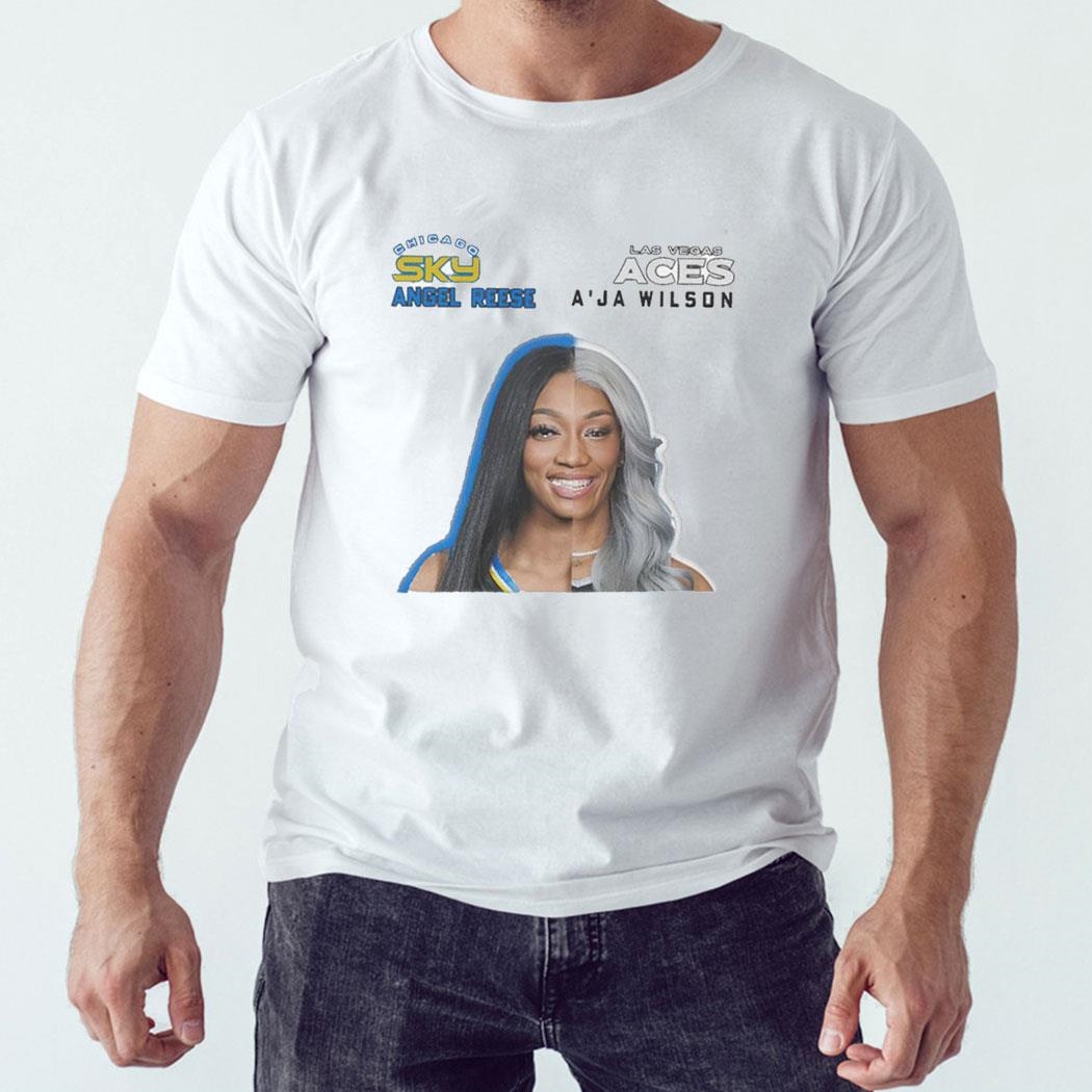 Chicago Sky Angel Reese Las Vegas Aces Aja Wilson Shirt Hoodie