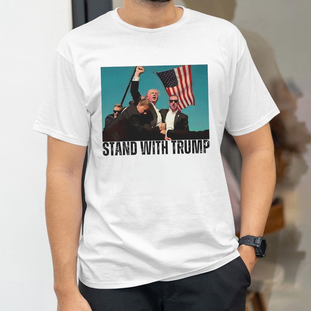 Donald Trump Stand With Trump Shooting Makes Me Stronger 2024 Shirt Hoodie