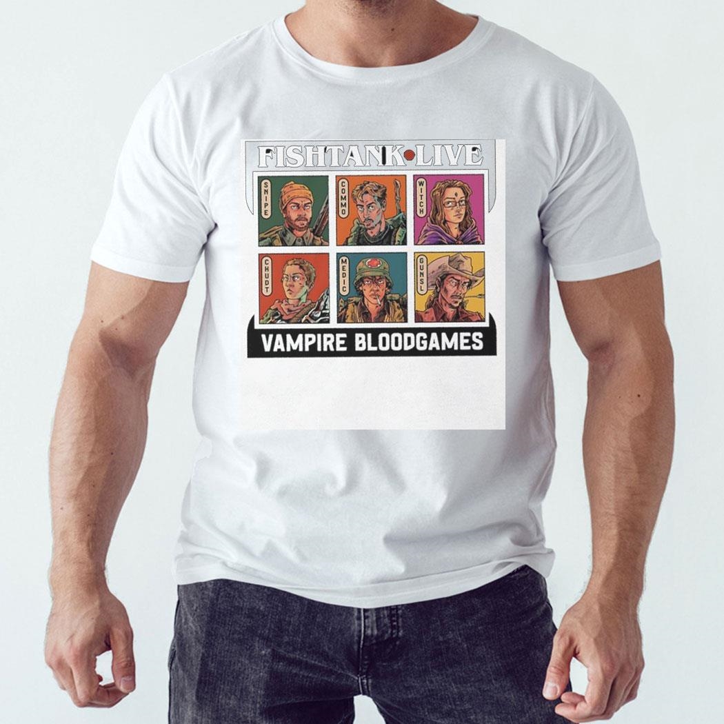 Fish Tank Live Vampire Blood Games Characters Shirt