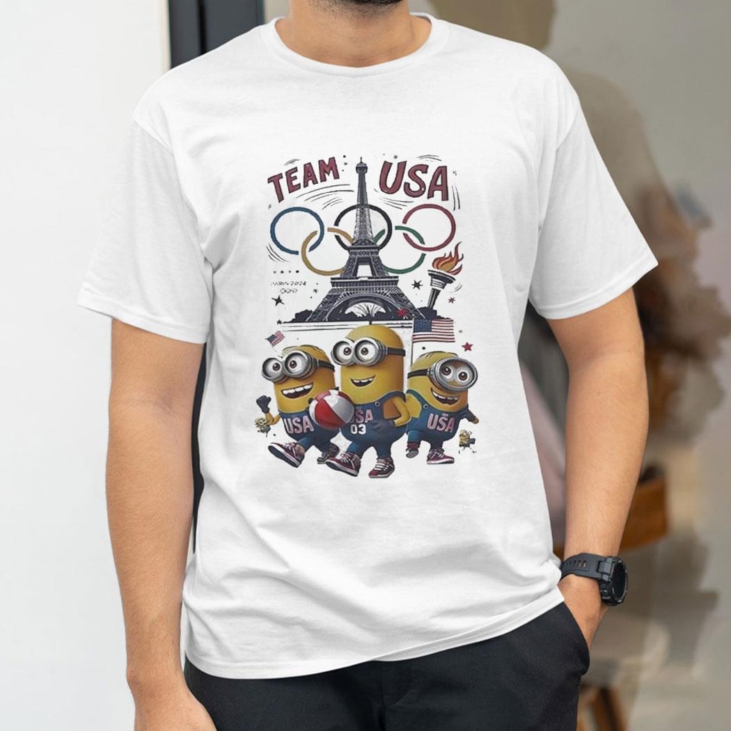 Minions Olympic Games Paris 2024 Team Usa Shirt Minions Olympic Games Paris 2024 Team Usa Shirt