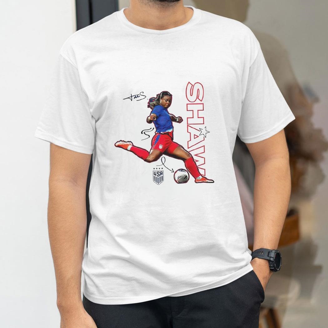 San Diego Wave Fc Jaedyn Shaw Soccer Player Signature Shirt