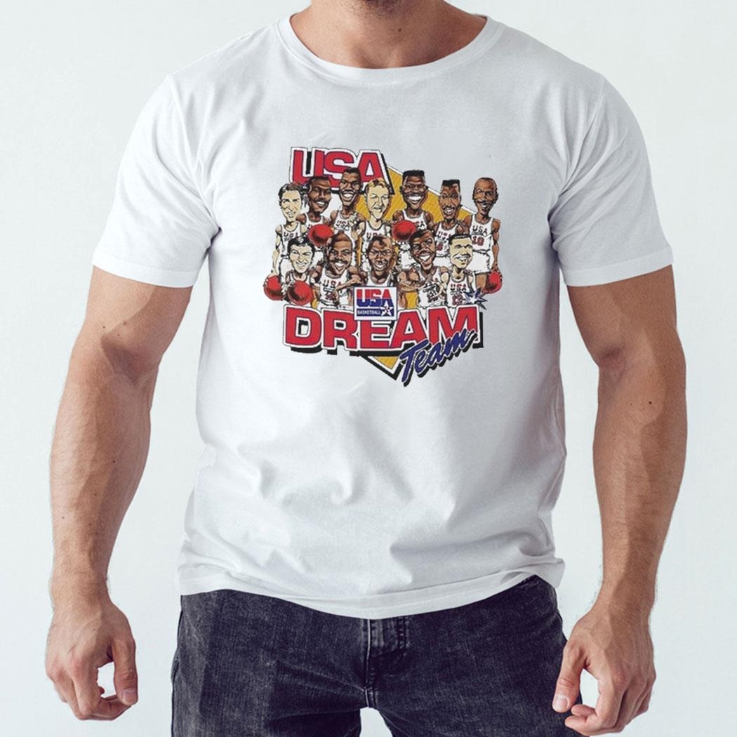 Usa Dream Team 1992 Caricature Shirt