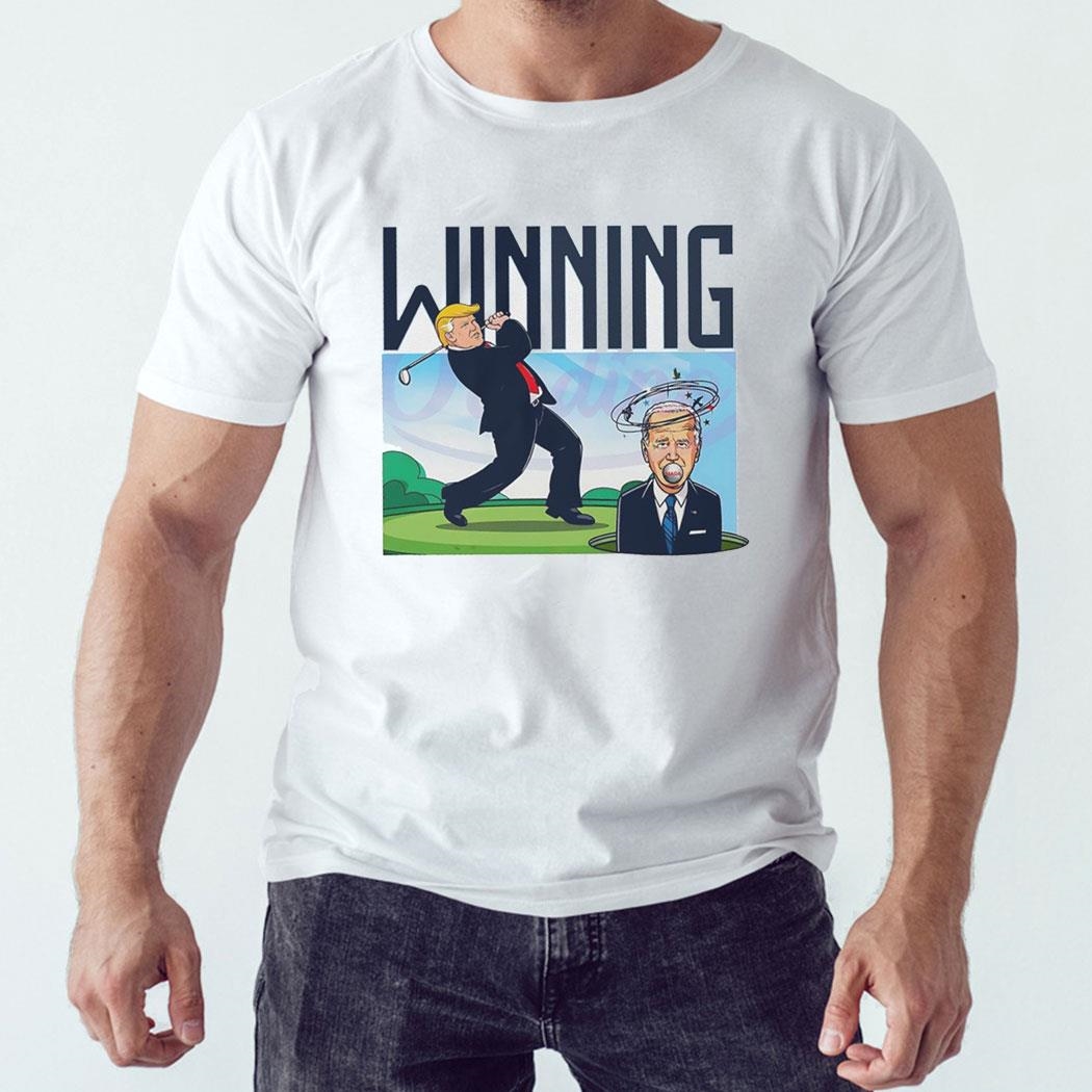 Winning Donald Trump Play Golf With Joe Biden Shirt Winning Donald Trump Play Golf With Joe Biden Shirt