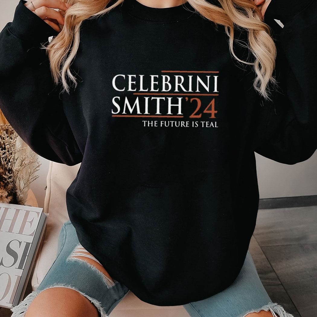 Celebrini Smith 24 The Future Is Teal Shirt