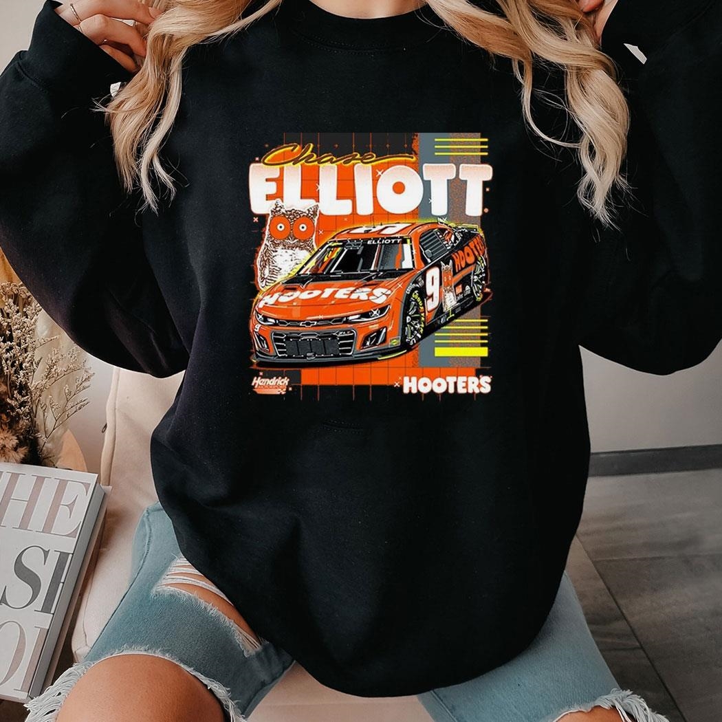 Chase Elliott Richard Childress Racing Team Collection Hooters Shirt Hoodie
