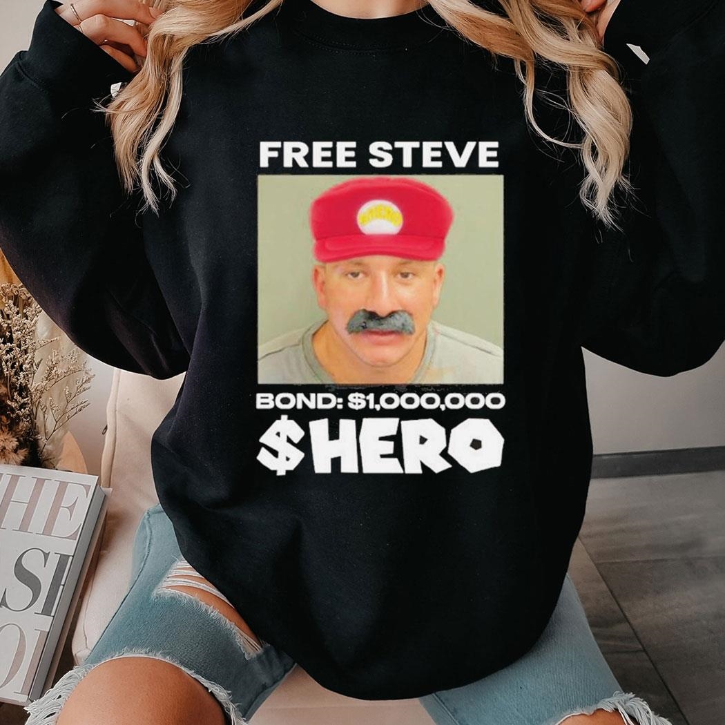 Stevewilldoit Merch Free Steve The Hero Bond 1000000 Shirt