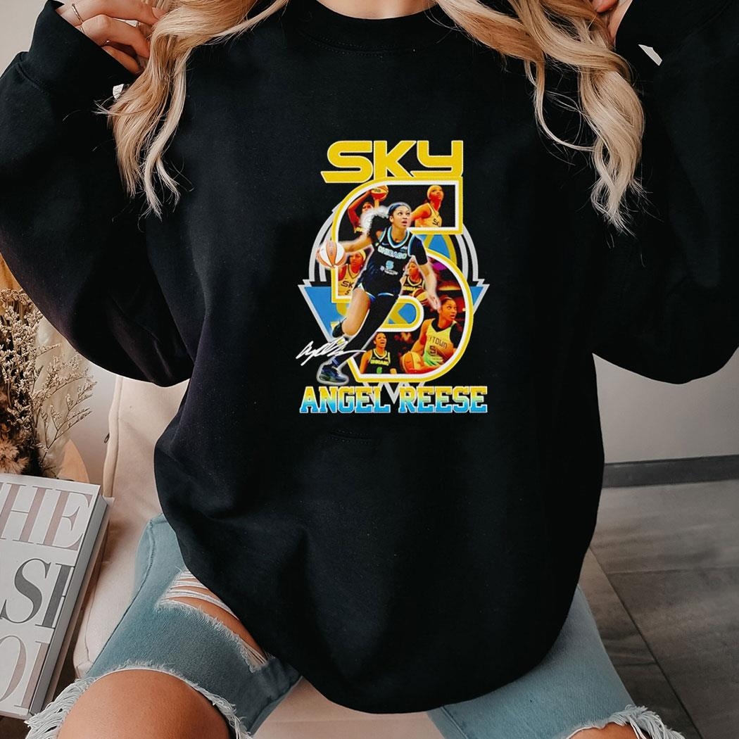 Wnba Angel Reese Chicago Sky Basketball Signature Shirt Hoodie Wnba Angel Reese Chicago Sky Basketball Signature Shirt Hoodie
