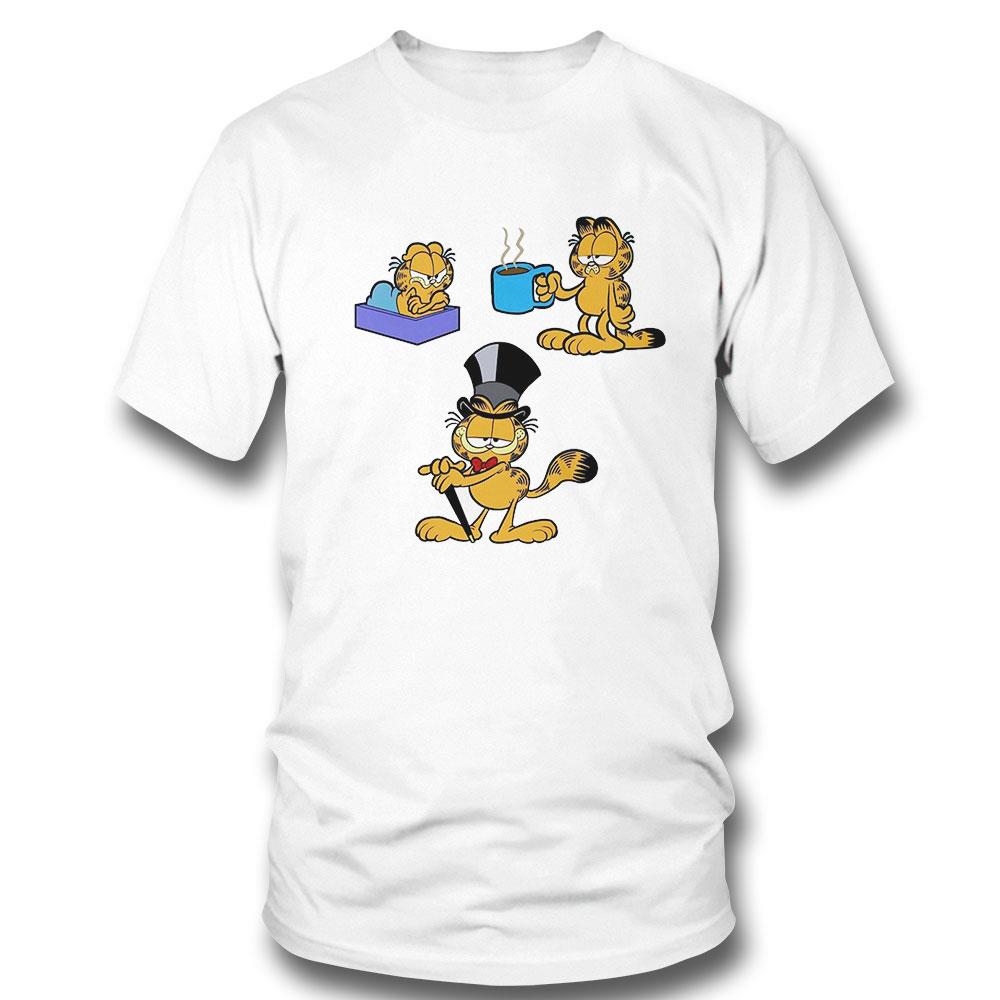 A Grumpy Garfield With A Coffee Addiction Shirt