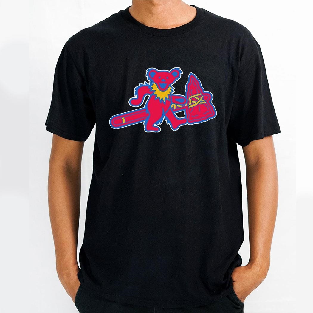 Atlanta Braves Style Bear Grateful Dead Shirt