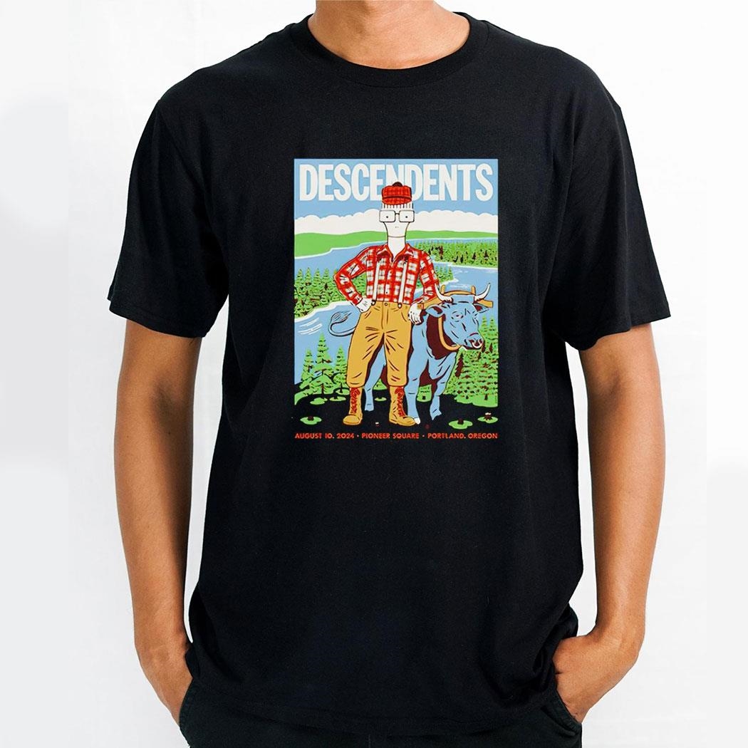 August 10 2024 Pioneer Square Portland Or Descendents Poster Shirt