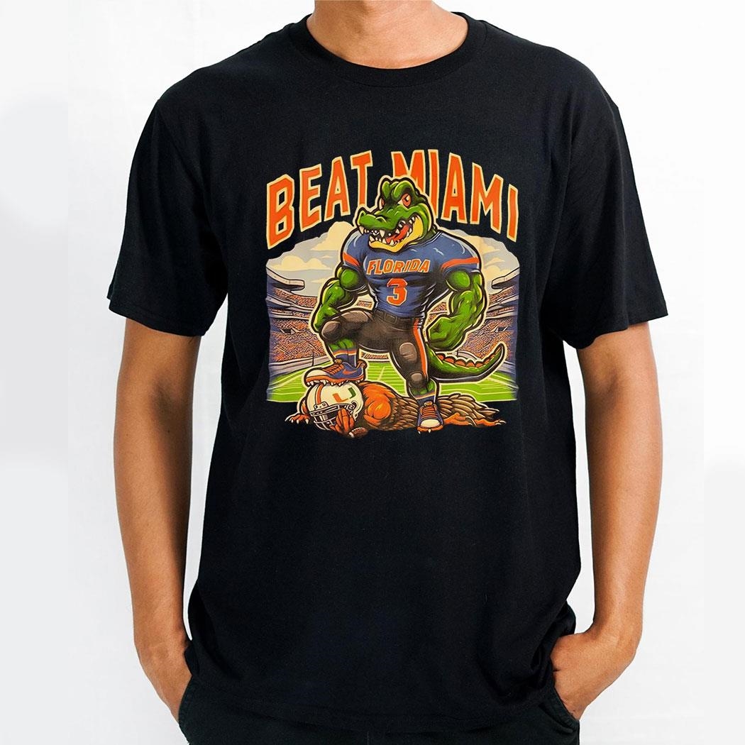 Beat Miami Florida Gator Knock Out Miami Hurricanes Shirt