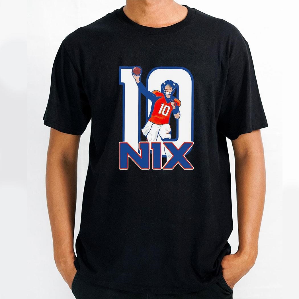 Bo Nix 10 Denver Broncos Shirt