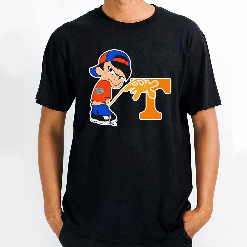 Boy Florida Gators Piss On Tennessee Volunteers Funny Shirt