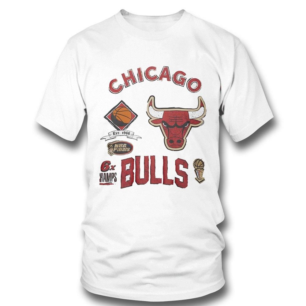 Chicago Bulls Hardwood Classics Legacy Defined Retro Championships Nba Finals 6x Champs Shirt