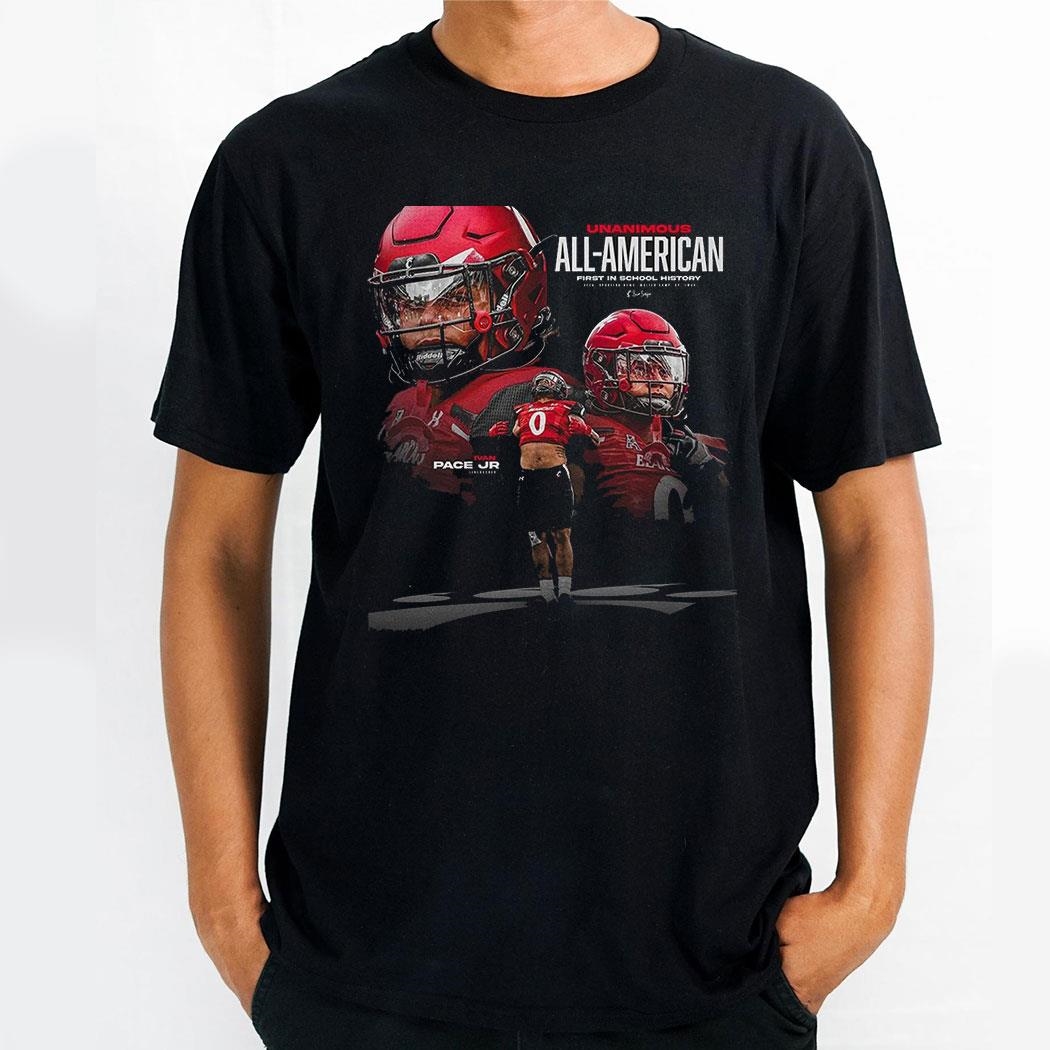 Cincinnati Bearcats Unanimous All American First In School History Ivan Pace Jr Shirt