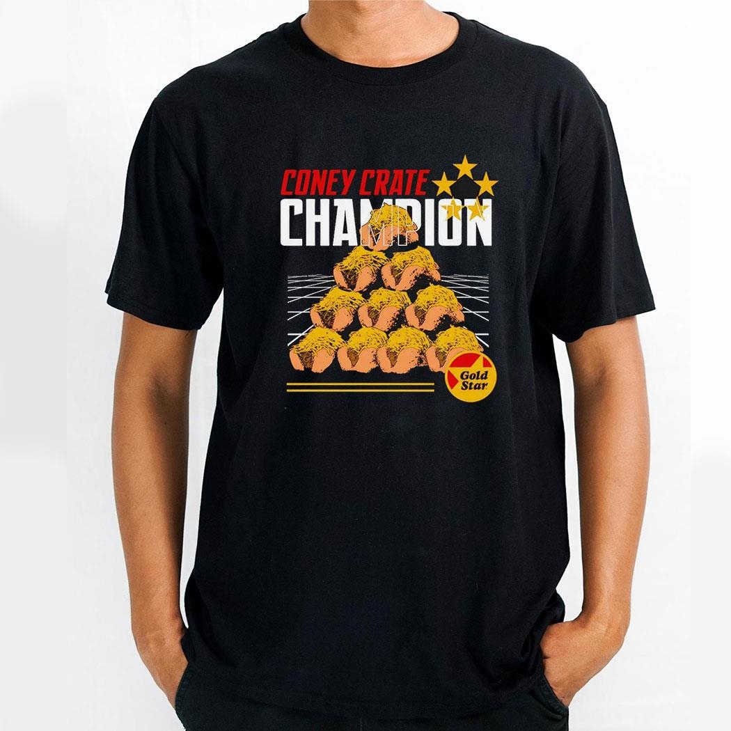 Coney Crate Champion Gold Star Shirt