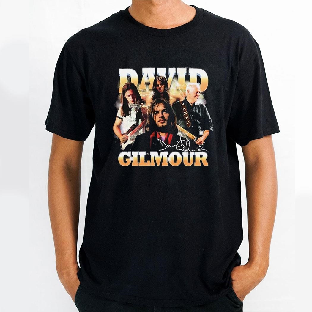 David Gilmour Pink Floyd Member Retro Bootleg Vintage Signature Shirt