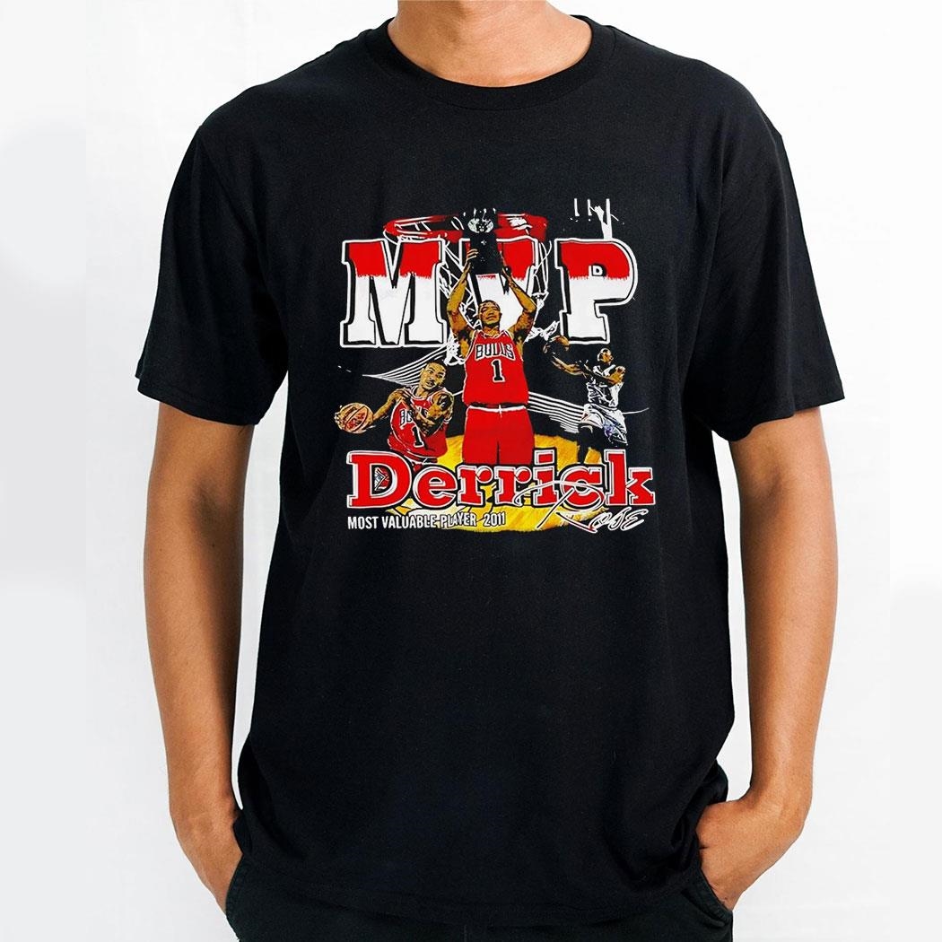 Derrick Rose Chicago Bulls Basketball Mvp Most Valuable Player Shirt