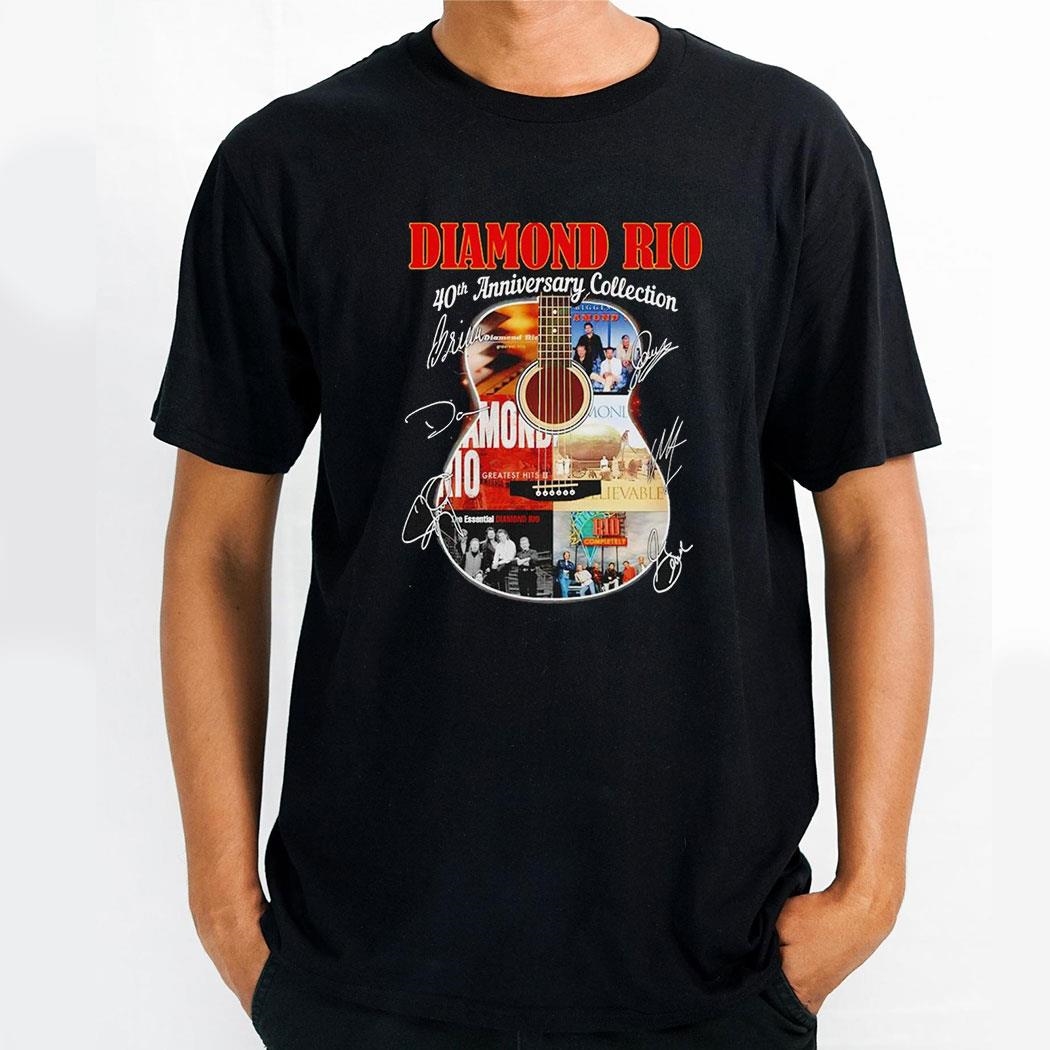 Diamond Rio 40th Anniversary Collection Signatures Shirt